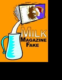 Вкладка в журнал для фокуса с молоком | Milk Magazine Fake